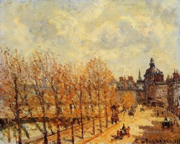 Tiempo Arte - El muelle de Malaquais en la mañana tiempo soleado 1903 Camille Pissarro
